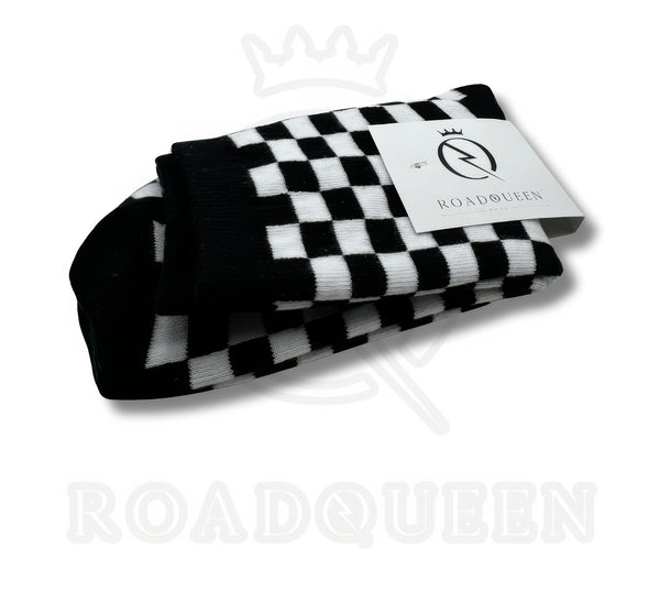 Road Queen Women's Checkered Socks