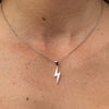 Stainless Steel Lightning Bolt Necklace