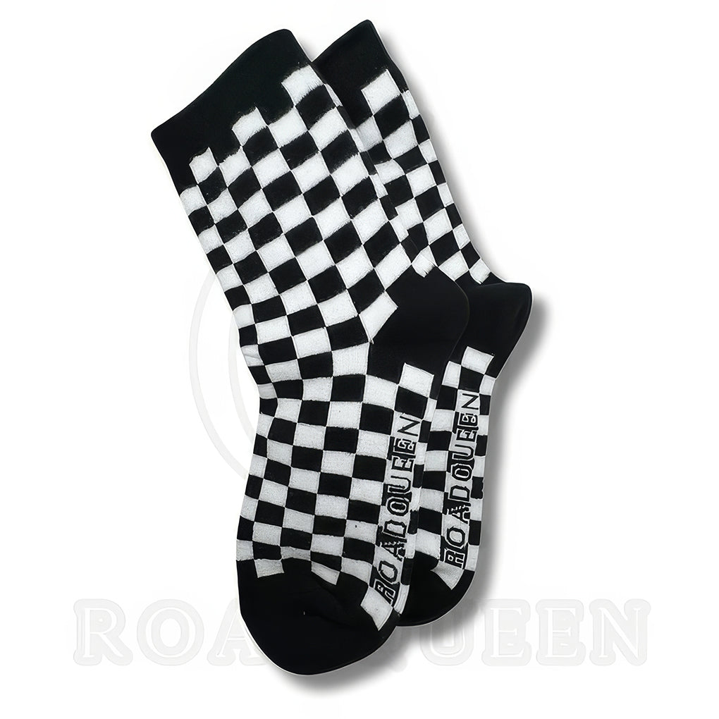 Road Queen Women's Checkered Socks