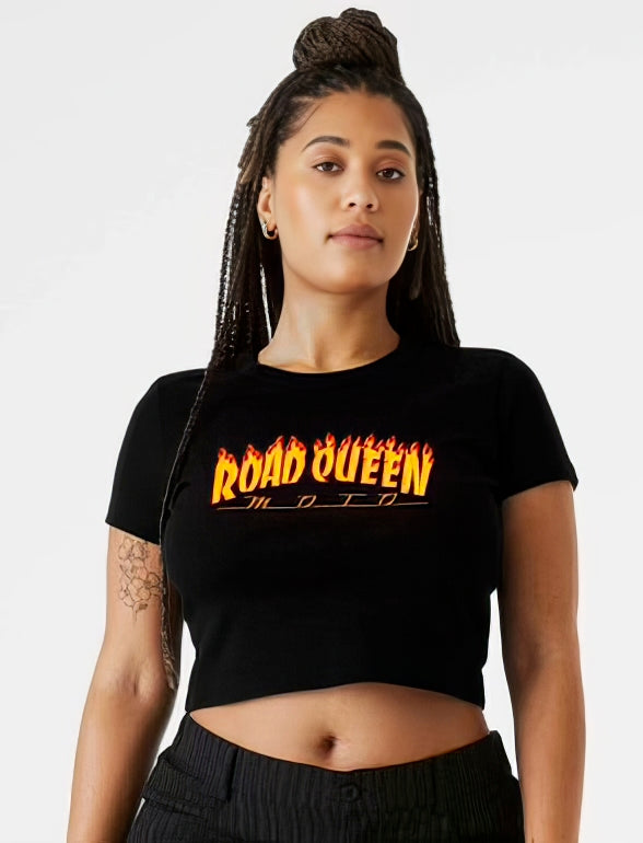 Women's Flame Crop Tee