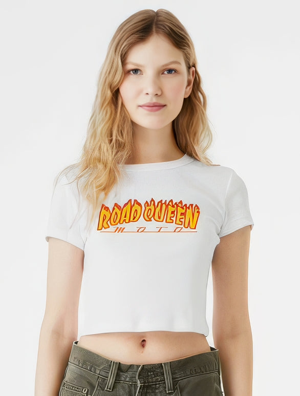 Women's Flame Crop Tee